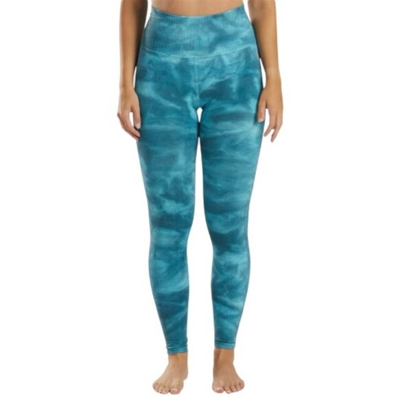 Free People Womens Good Karma Tie Dye Yoga Leggings Blue Peacock Size XS/S - Picture 3 of 8